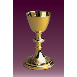 Chalice engraved gold plated - 20,5 cm (62)