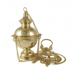 Thurible 22 cm (8.7 inches), gold-plated (A5)