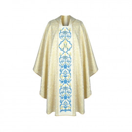 Golden Marian embroidered chasuble (32)
