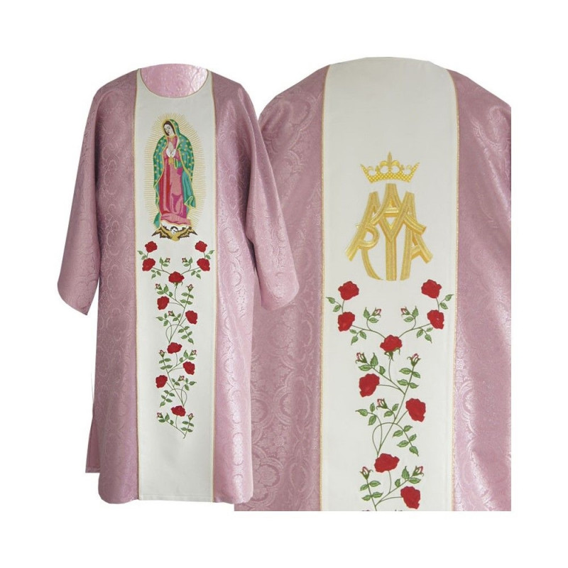 Marian dalmatic, pink - Best Catholic Shop