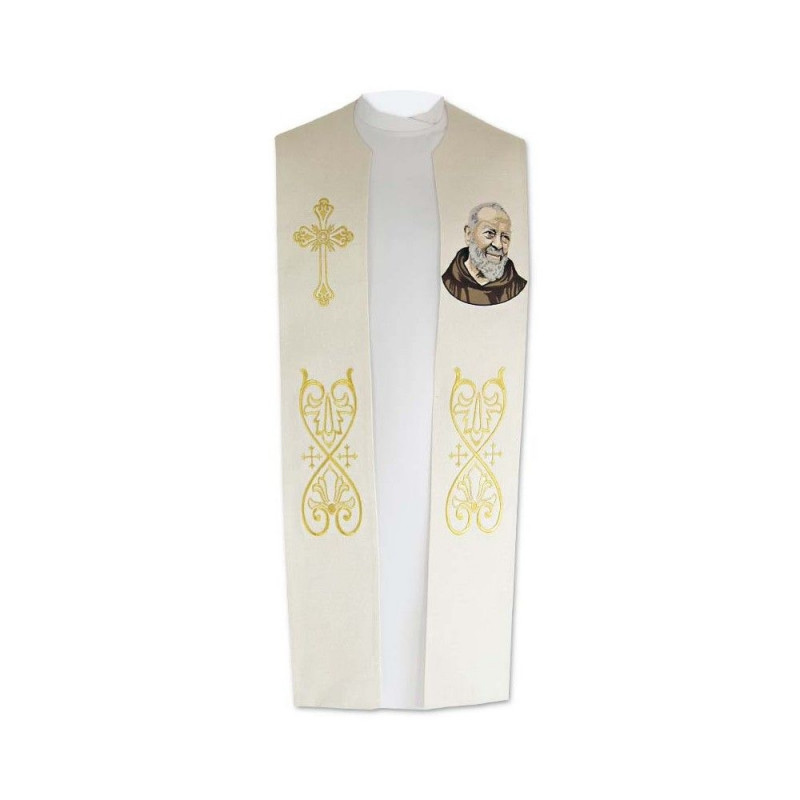 St. Padre Pio embroidered stole - Best Catholic Shop