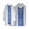 Gothic Marian chasuble, white jacquard - Image 1