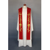 Embroidered stole - liturgical colors, rich embroidery (12) - Image 2
