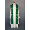 Embroidered stole - liturgical colors, rich embroidery (12) - Image 3