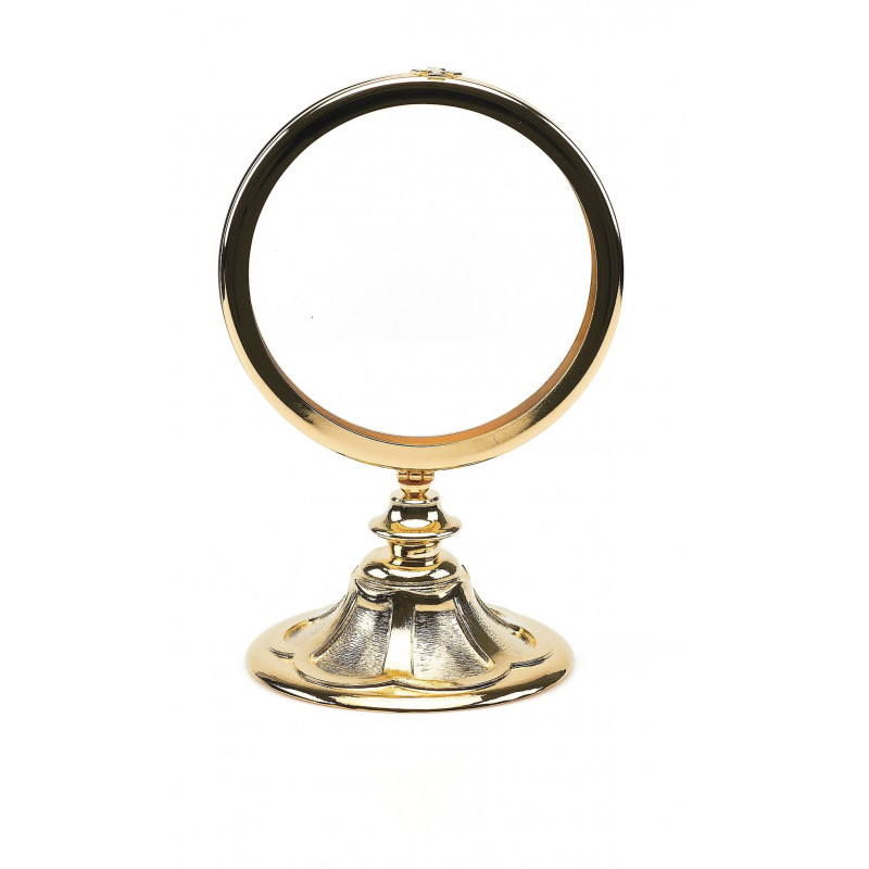 Custody large diameter 16 cm (6.3 inches) gilded (17) - Best Catholic Shop