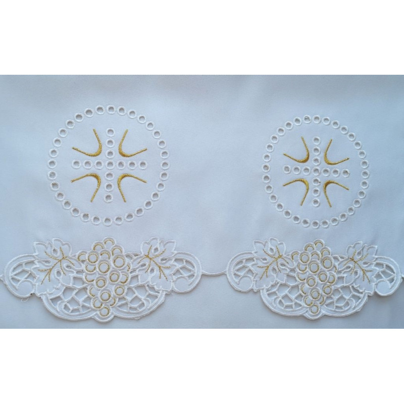 Embroidered altar cloth - Eucharistic design (184) - Best Catholic Shop