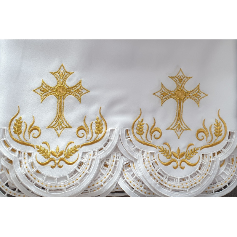 Embroidered altar cloth - Eucharistic design (104) - Best Catholic Shop