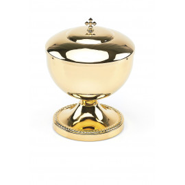 Gilded liturgical ciborium 21 cm (8.5 inches)