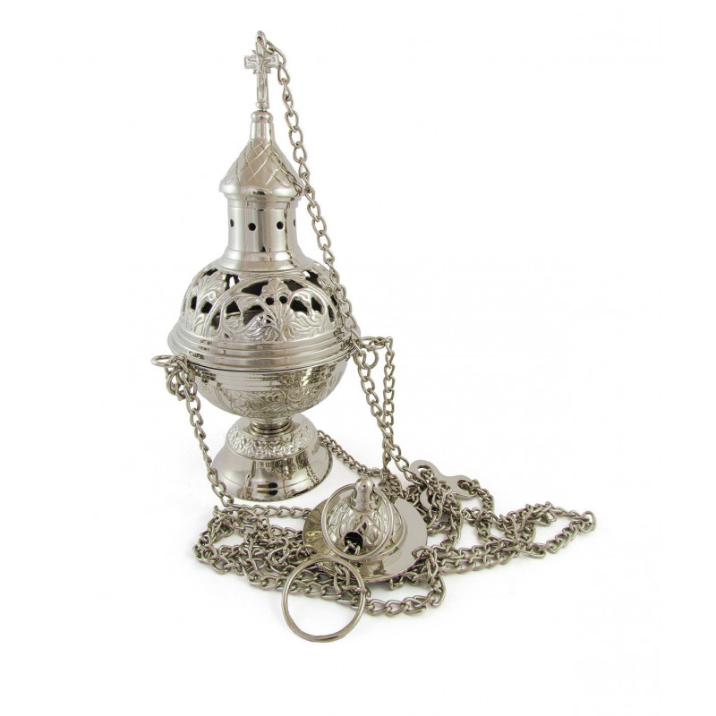 Thurible nickel-plated (A3) - Best Catholic Shop