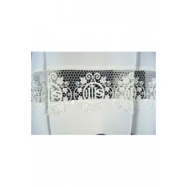 Priest surplice with pleats - IHS lace (10)