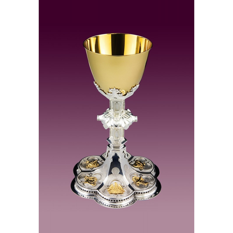 Chalice in the Gothic style - 22 cm (88) - Best Catholic Shop