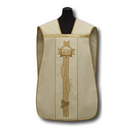 Roman chasuble cream - elano-wool (7)