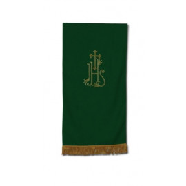 Green IHS pulpit cover