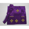 Roman chasuble IHS - violet (14) - Image 3
