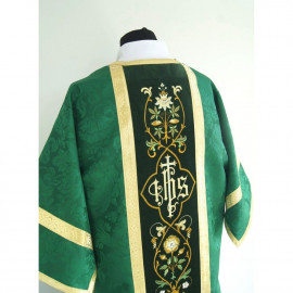 Roman dalmatic, jacquard, liturgical colors