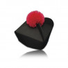 3 or 4 wing biretta (black with red / purple pom pom) - Image 4