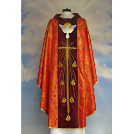 Embroidered chasuble Holy Spirit - velvet (6)