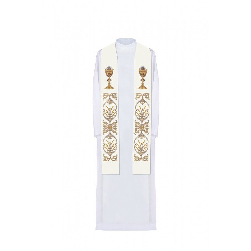 Embroidered stole - liturgical colors (42) - Best Catholic Shop