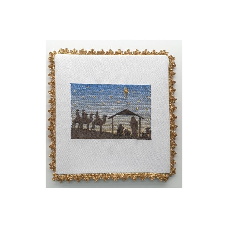 Christmas Chalice linen set - Three kings + Nativity scene - Best Catholic Shop