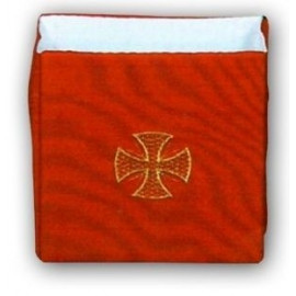 Burse for sick call paten - red