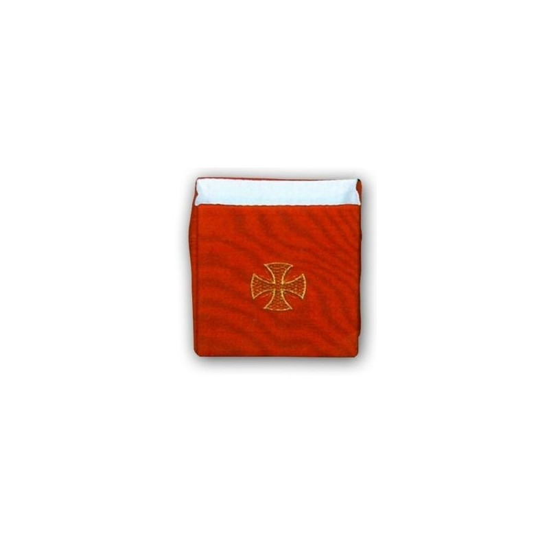 Burse for sick call paten - red - Best Catholic Shop