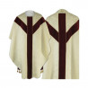 Semi-Gothic chasuble - ecru jacquard (56) - Image 1