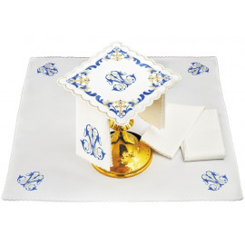 Chalice linen set Marian pattern - embroidery (92)