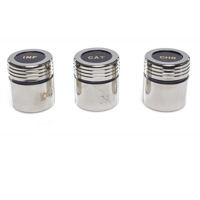 CHR, INF or CAT oil container, nickel (4) - Best Catholic Shop