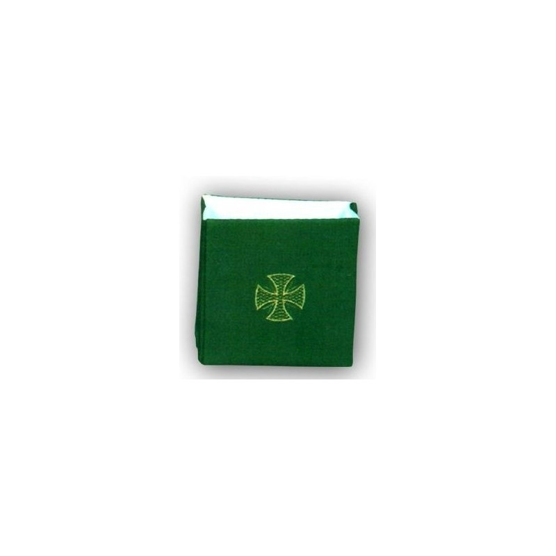 Burse for sick call paten - green - Best Catholic Shop
