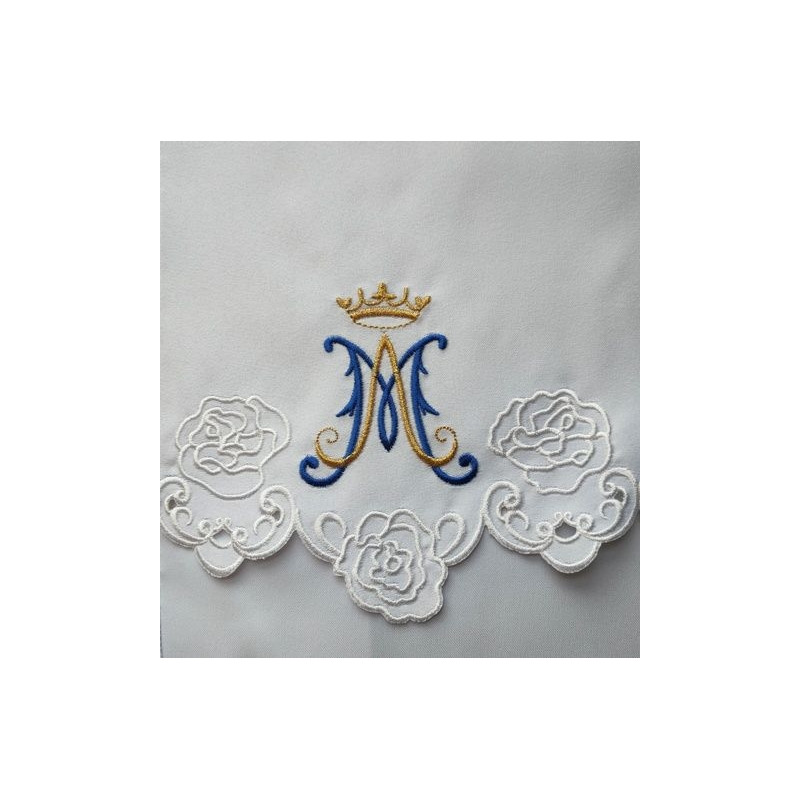 Embroidered altar cloth - Marian design (222) - Best Catholic Shop