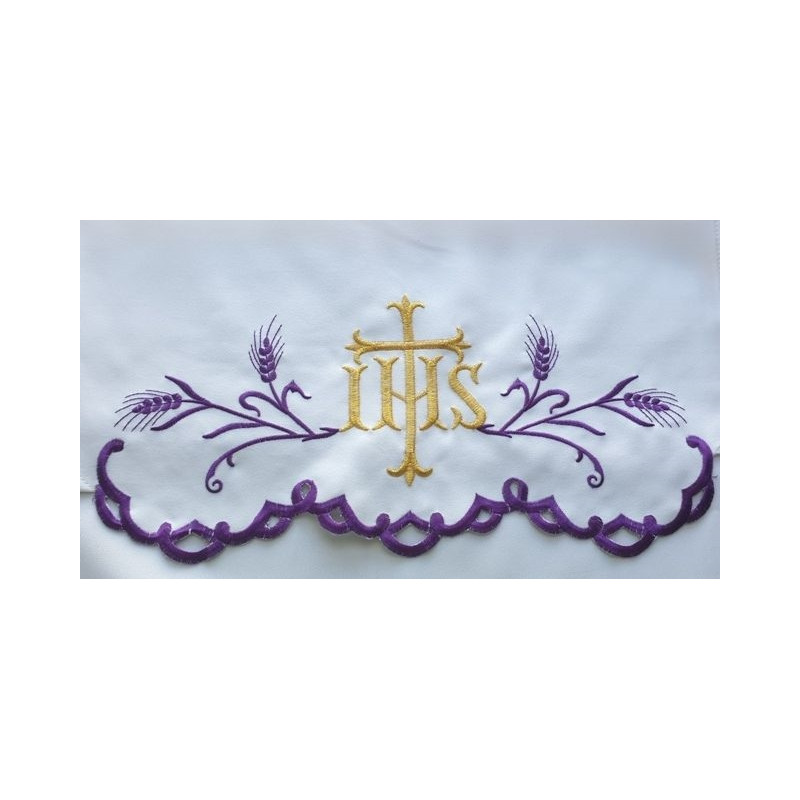 Embroidered altar cloth - IHS and ears (75) - Best Catholic Shop