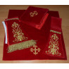 Roman chasuble embroidered IHS, velvet (65) - Image 4