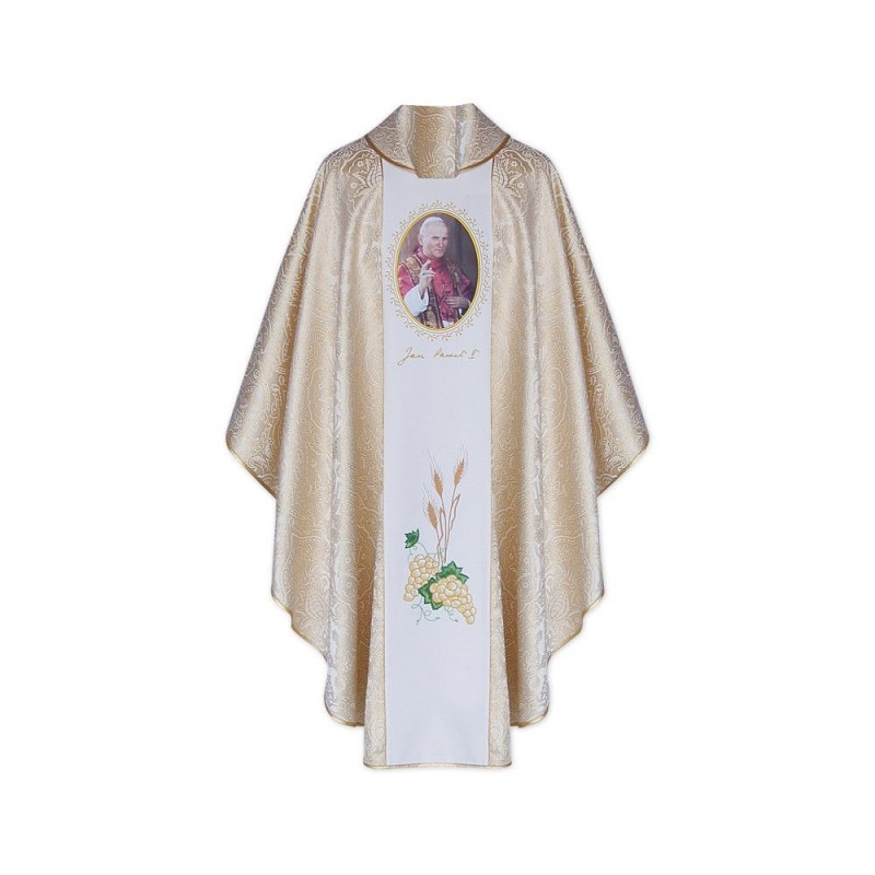 Gothic chasuble of John Paul II + stole - Best Catholic Shop