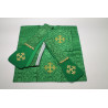 Roman chasuble green, IHS rosette (55) - Image 3