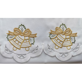 Christmas table cloth with bells (8)