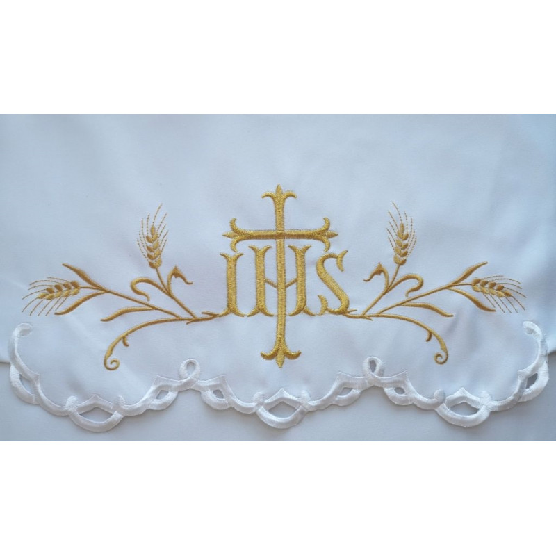 Embroidered altar cloth - Eucharistic design (179) - Best Catholic Shop