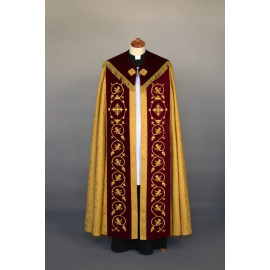 Embroidered cope damask, stripes velvet (54)