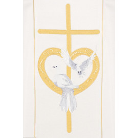 Embroidered wedding chasuble - (H)