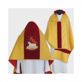 Liturgical veil brocade - Easter motif