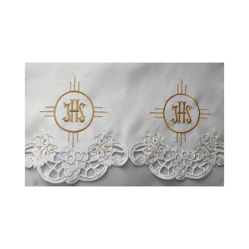 Embroidered altar cloth - Eucharistic design (139) - Best Catholic Shop