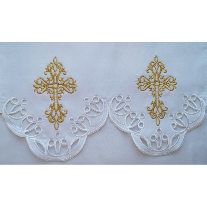 Embroidered altar cloth - Eucharistic design (190) - Best Catholic Shop