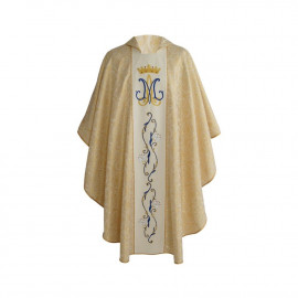 Marian chasuble embroidered gold (25)