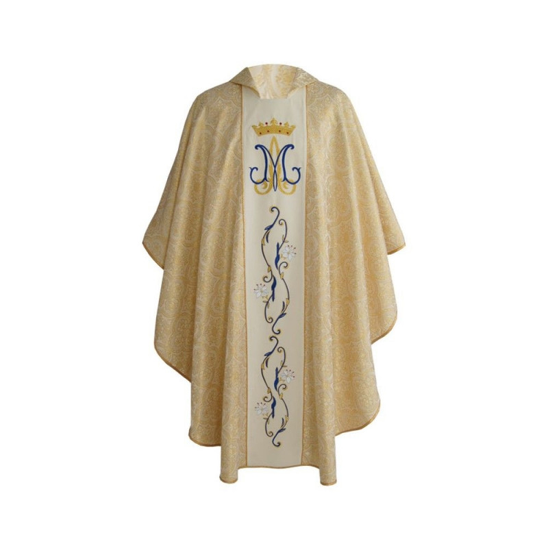 Marian chasuble embroidered gold (25) - Best Catholic Shop