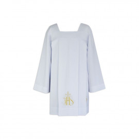 Priest surplice with gold IHS tabs