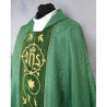 Gothic green embroidered chasuble - velvet belt (42) - Image 3