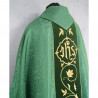 Gothic green embroidered chasuble - velvet belt (42) - Image 4