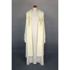 Embroidered wedding stole - for administering the Sacrament of Marriage (18)