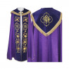 IHS embroidered purple cope - velvet stripes (80) - Image 2