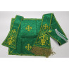 Roman chasuble velvet - Cross, IHS (62) - Image 3
